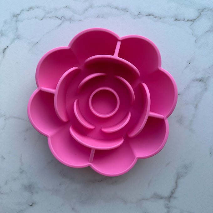 Bol en silicone - Rose éternelle - Maître Animalier