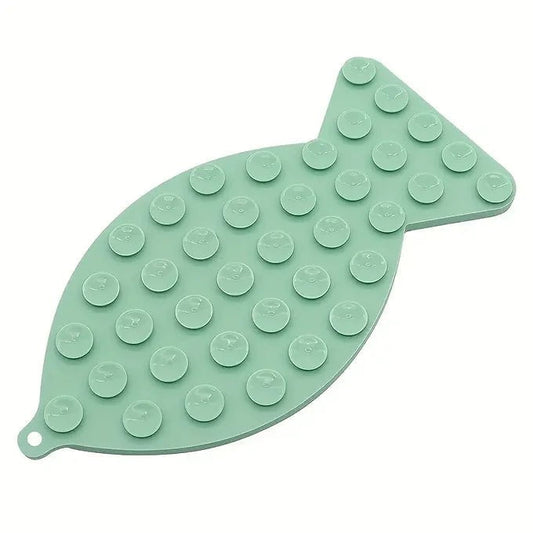 Tapis de léchage en silicone en forme de poisson - Maître Animalier