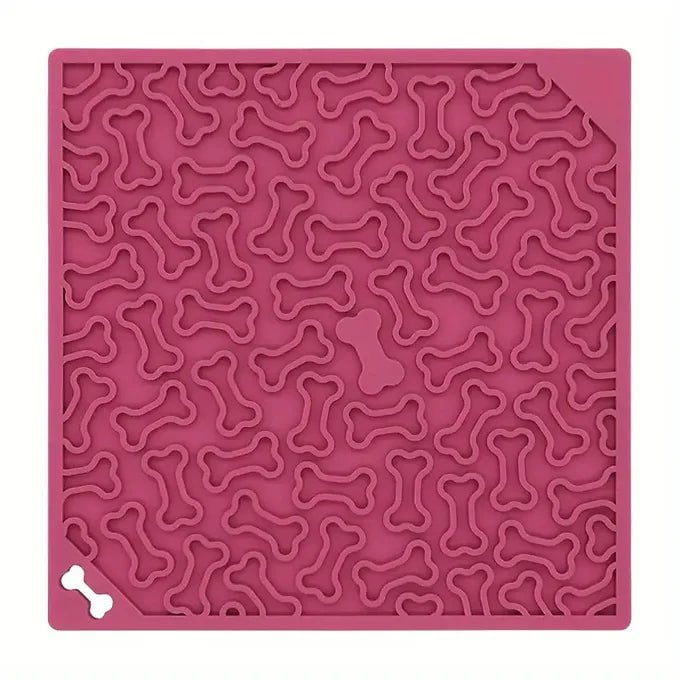 Tapis de Léchage en Silicone - Os - Maître Animalier