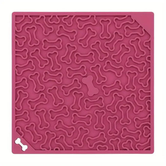 Tapis de Léchage en Silicone - Os - Maître Animalier