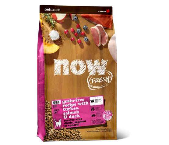 Petcurean Now Fresh Sans Grains Pour Chat Dinde/saumon/canard