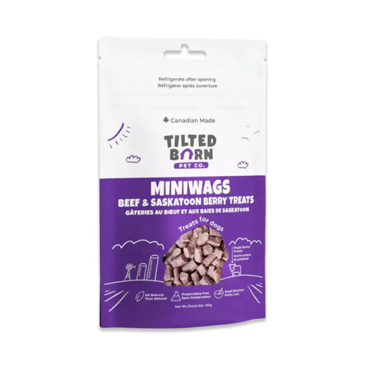 Tilted Barn Friandises au boeuf et baies de Saskatoon mini-bouchée 100 g