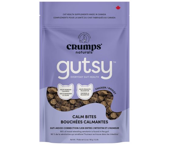 Crumps' Naturals Gutsy, Gâteries Pour Chat, Bouchées Calmantes 90g