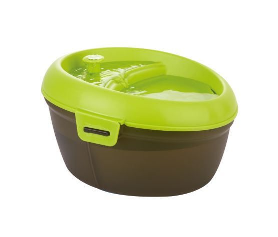 H2o Fontaine / Abreuvoir Pour Chien (6 Litres) Noir Et Vert