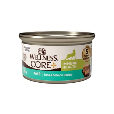 Pâté au thon et au saumon sans céréales Wellness CORE+ pour chats - 80 g