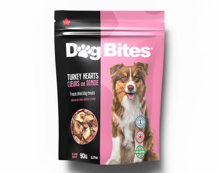 Coeurs de dinde Dog Bites – 90 g