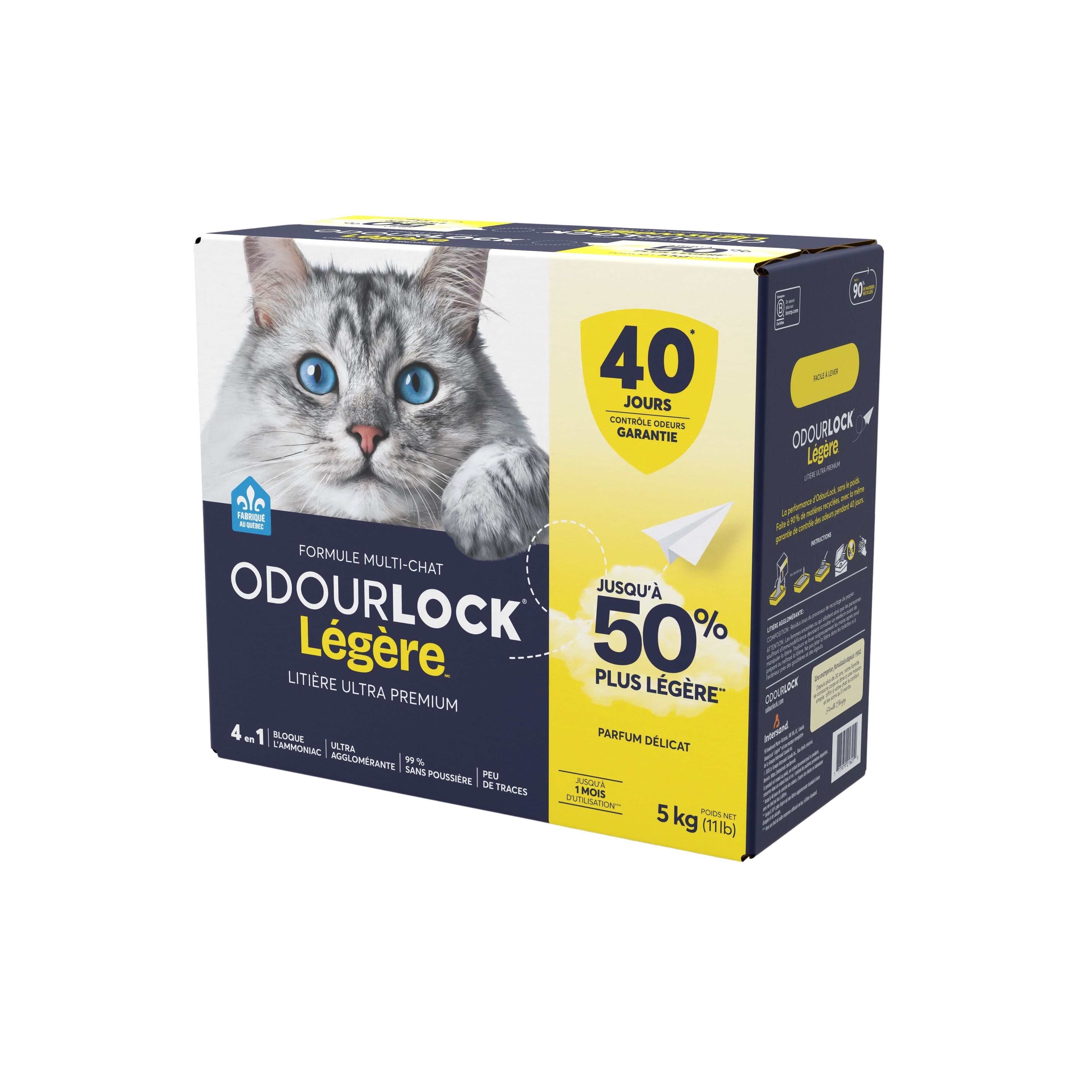 Intersand Odourlock Légère Litière Agglomérante, Parfum Délicat 5 Kg