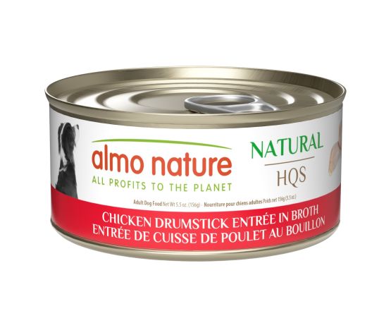 Almo Nature Hqs Natural Chien - Entrée, Cuisse De Poulet En Bouillon 156gr