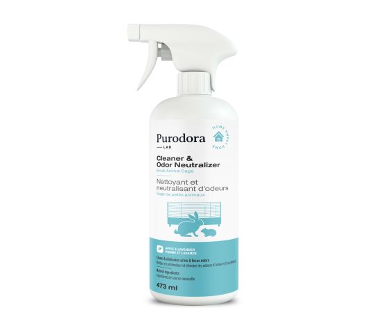 Purodora Lab, Neutralisant D'odeurs Pour Cage à Petits Animaux 473ml