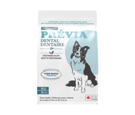 Obt Gâteries Pour Chien, Sans Grains / Prévia - Dentaire, Recette Végétarienne 227g