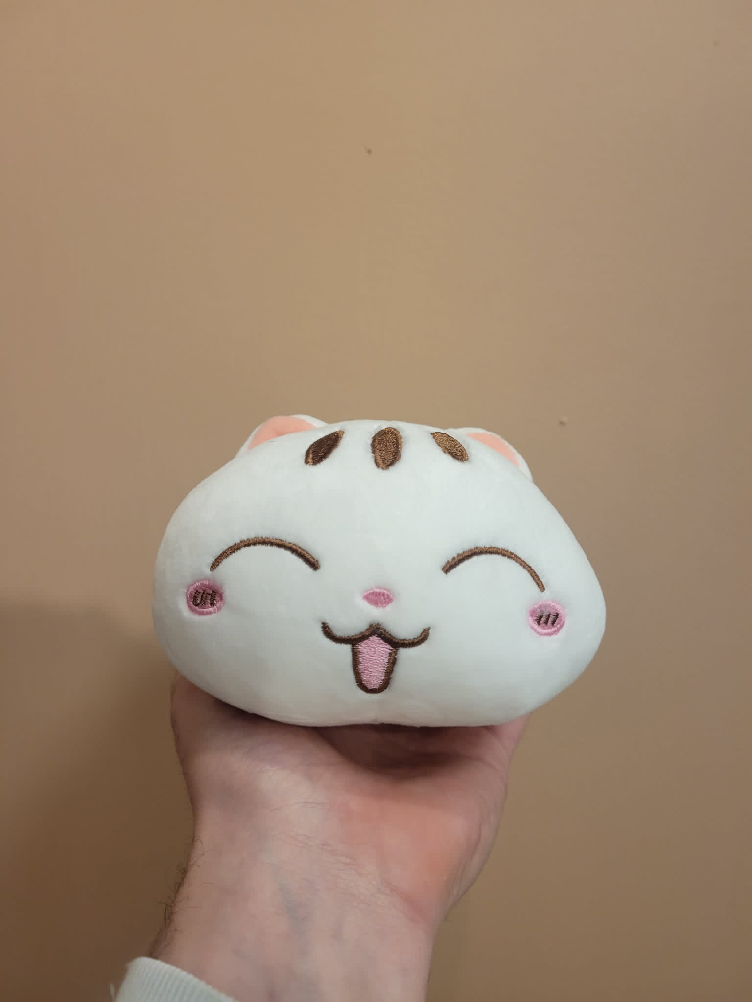 Peluche - Chat blanc avec un coeur