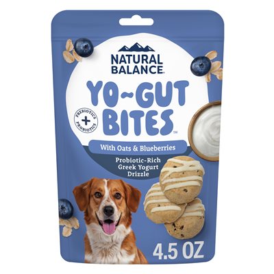 Natural Balance Biscuits « Yo-Gut » avec Avoine & Bleuets 4.5oz