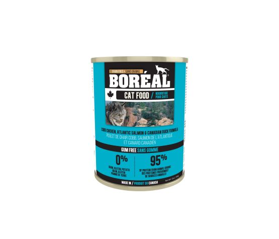 Boréal Conserve Pour Chat, Poulet Cobb, Saumon & Canard 369gr