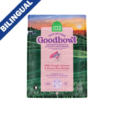 Open Farm® Goodbowl™ recette au saumon sauvage et au riz brun, nourriture pour chats