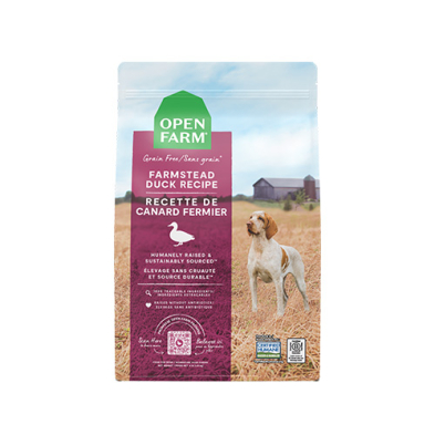 Open Farm® Recette de nourriture sèche pour chiens sans grain au canard fermier