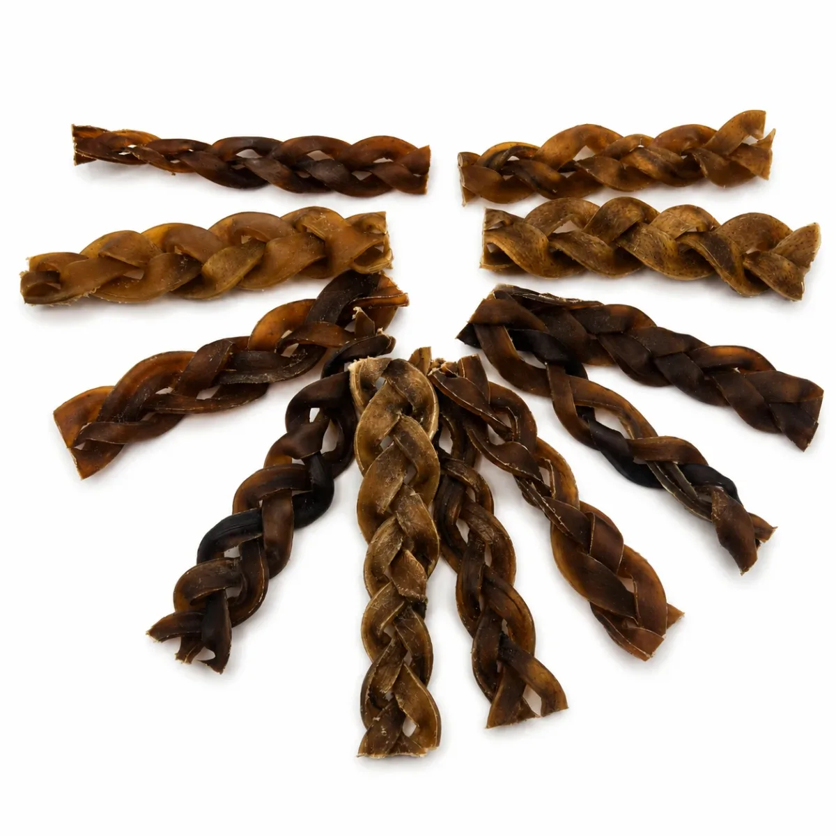 Bâtonnets tressés au collagène CAMEL 6″