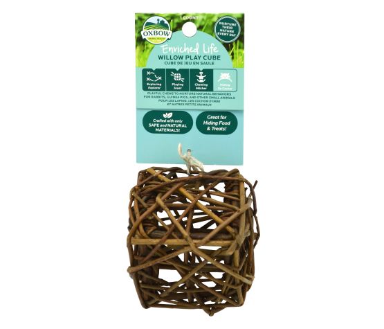 Oxbow Enriched Life - Gâterie à Mâcher Pour Rongeur, Cube De Jeu En Saule