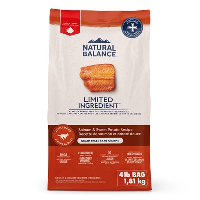 	 Natural Balance Ingrédients Limités Saumon & Patates Douces Sans Céréales