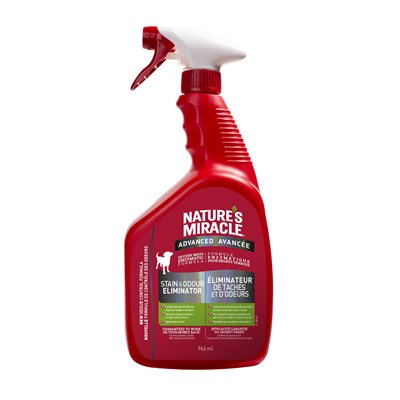 Spectrum Nature's Miracle Avancé Enlève Taches & Odeurs pour chiens Vaporisateur 32oz