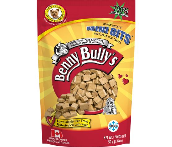 Benny Bully's Gâteries Pour Chien - Côtelettes De Foie De Boeuf En Mini Bouchées 50g