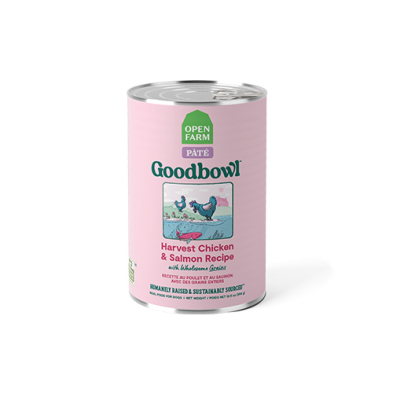 Open Farm® Goodbowl Pâté recette au poulet au saumon avec des grains entiers, nourriture humidé pour chien, 12,5oz