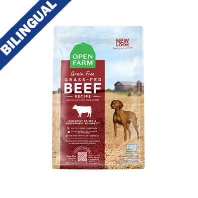 Open Farm® Recette à Base de boeuf nourri à l'herbe pour chiens