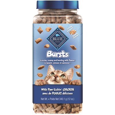 Friandises pour Chats BLUE Bursts Fourrées Saveur Poulet - 340 g