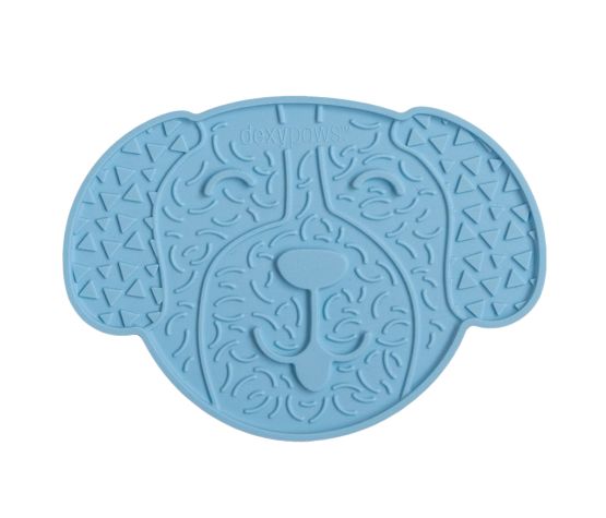 Dexypaws Tapis De Léchage Stimulant En Forme De Tête De Chien