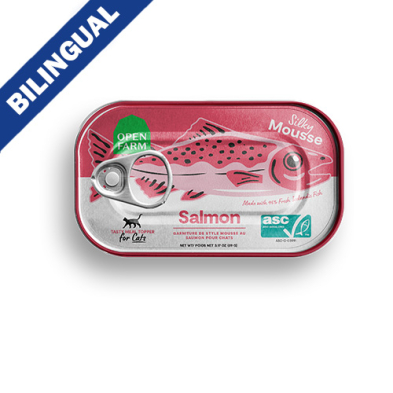 Open Farm® Garniture de style mousse au saumon pour chats 3 oz