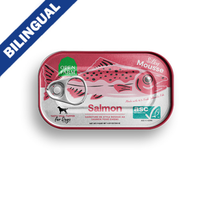 Open Farm® Garniture de style mousse au saumon pour chiens 4.5 oz