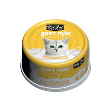 Kit Cat® Repas gourmand au lait de chèvre, poulet et fromage pour chats 70gm