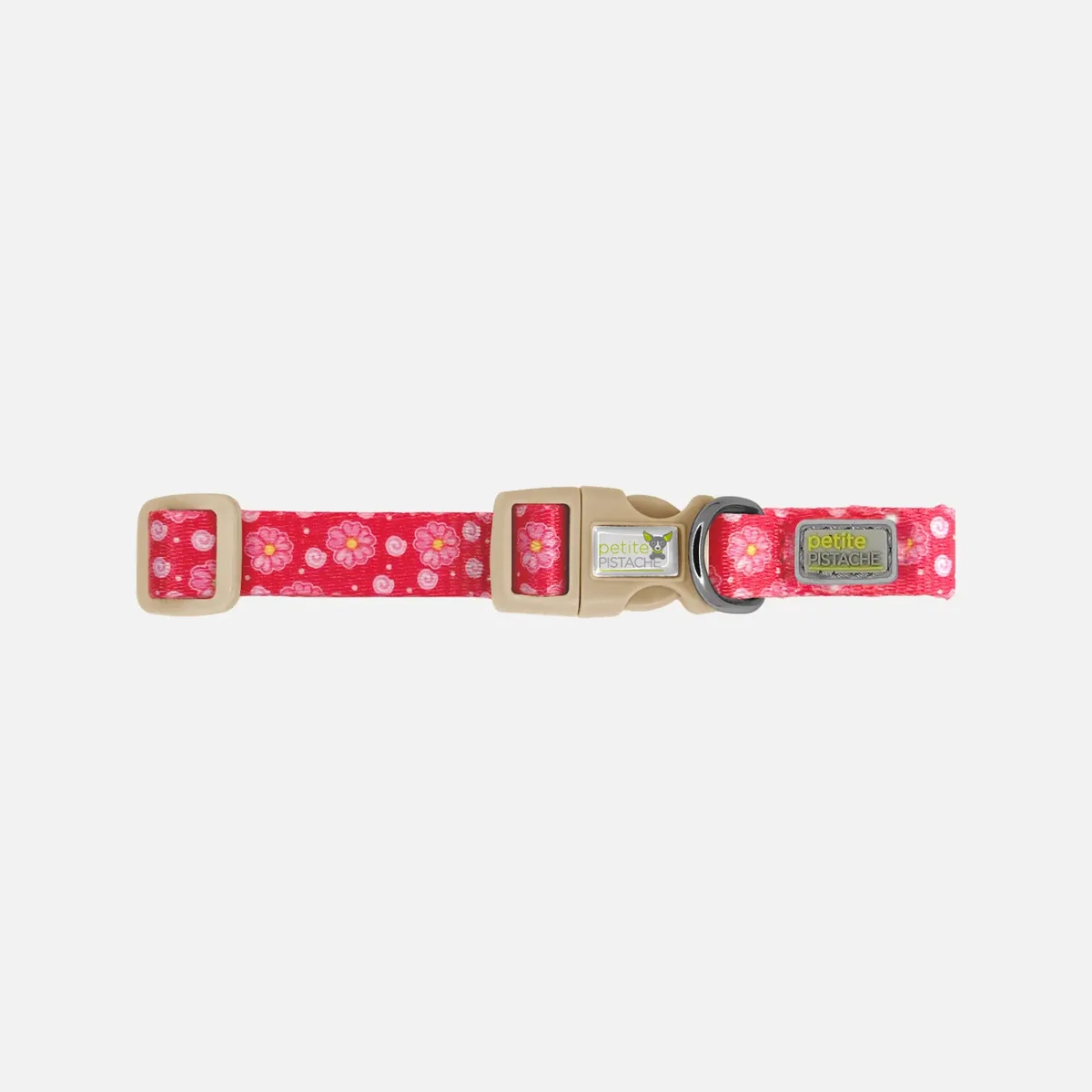 Petite Pistache, Collier fleur rose