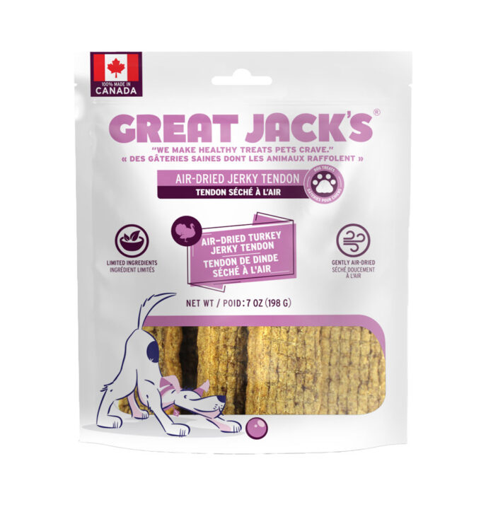Gâteries de tendon de dinde séché – 7 oz
