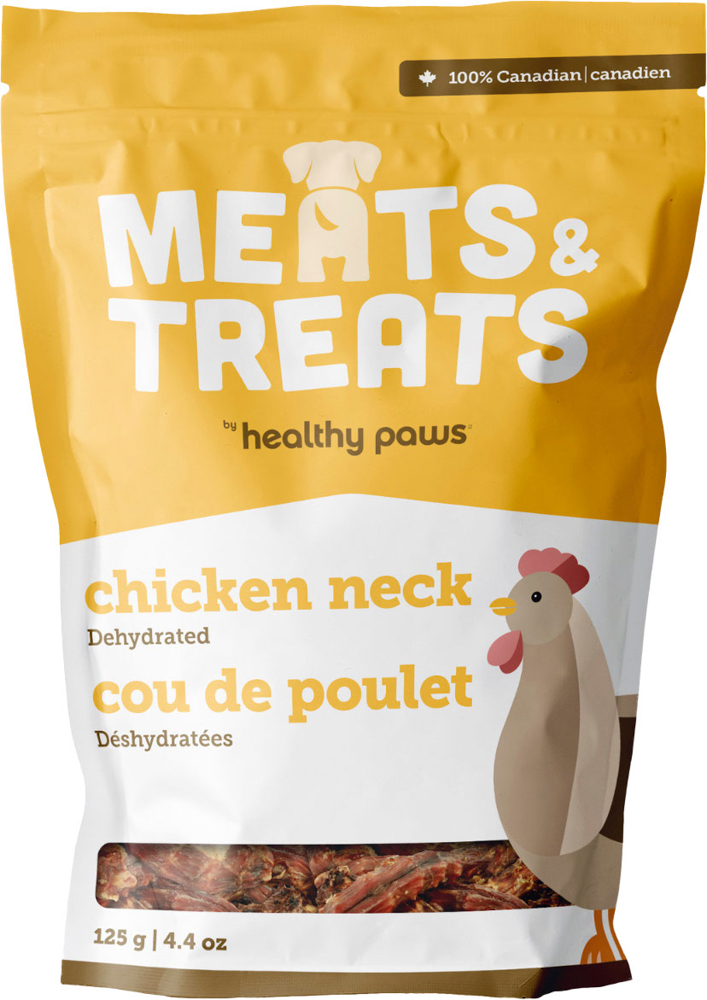 HealthyPaws chien/chat Cous de poulet 125 g