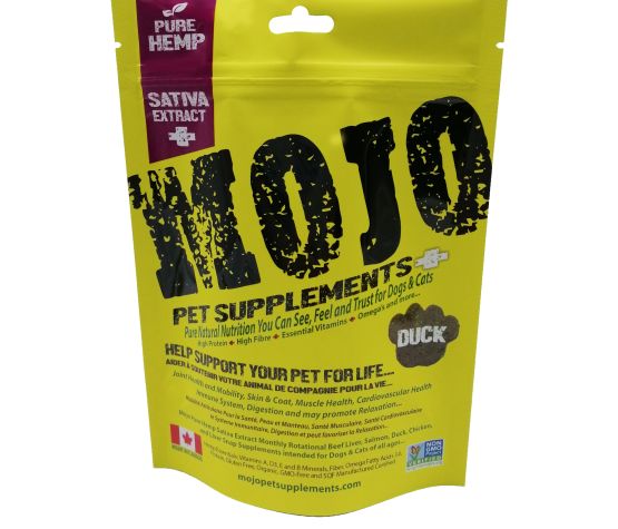 Mojo Suppléments à Base De Chanvre Pour Chiens Et Chats, Saveur De Canard 116gr