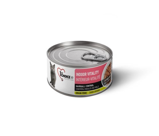 1st Choice Conserves Pour Chat, Intérieur Vitalité - Pâté De Poulet Sans Grains