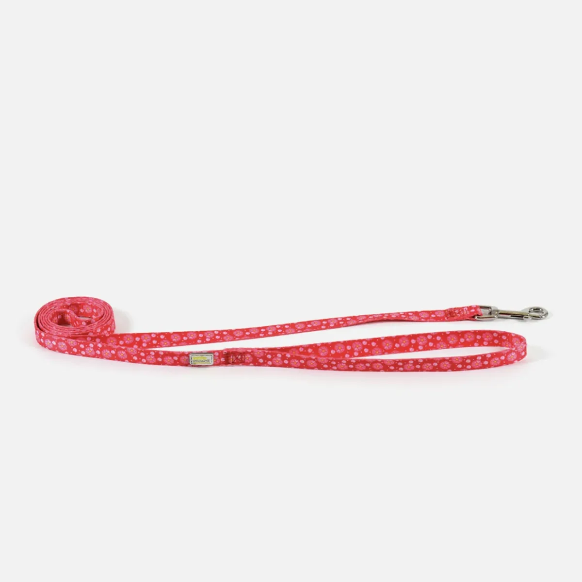 Petite Pistache, Laisse pour petits chiens - fleurs roses