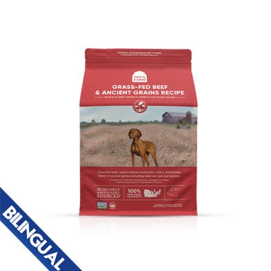 Open Farm® Recette au boeuf nourri à l'herbe et aux grains anciens pour chiens