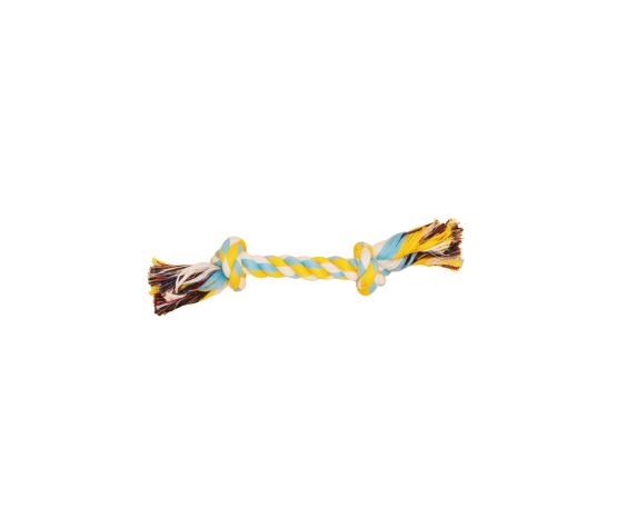 Bud'z Jouet De Corde Pour Chien, Avec 2 Noeuds - Bleu Ciel Et Jaune 22cm