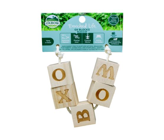 Oxbow Enriched Life - Centre Interactif Pour Rongeur, Blocs "ox" Oxbow