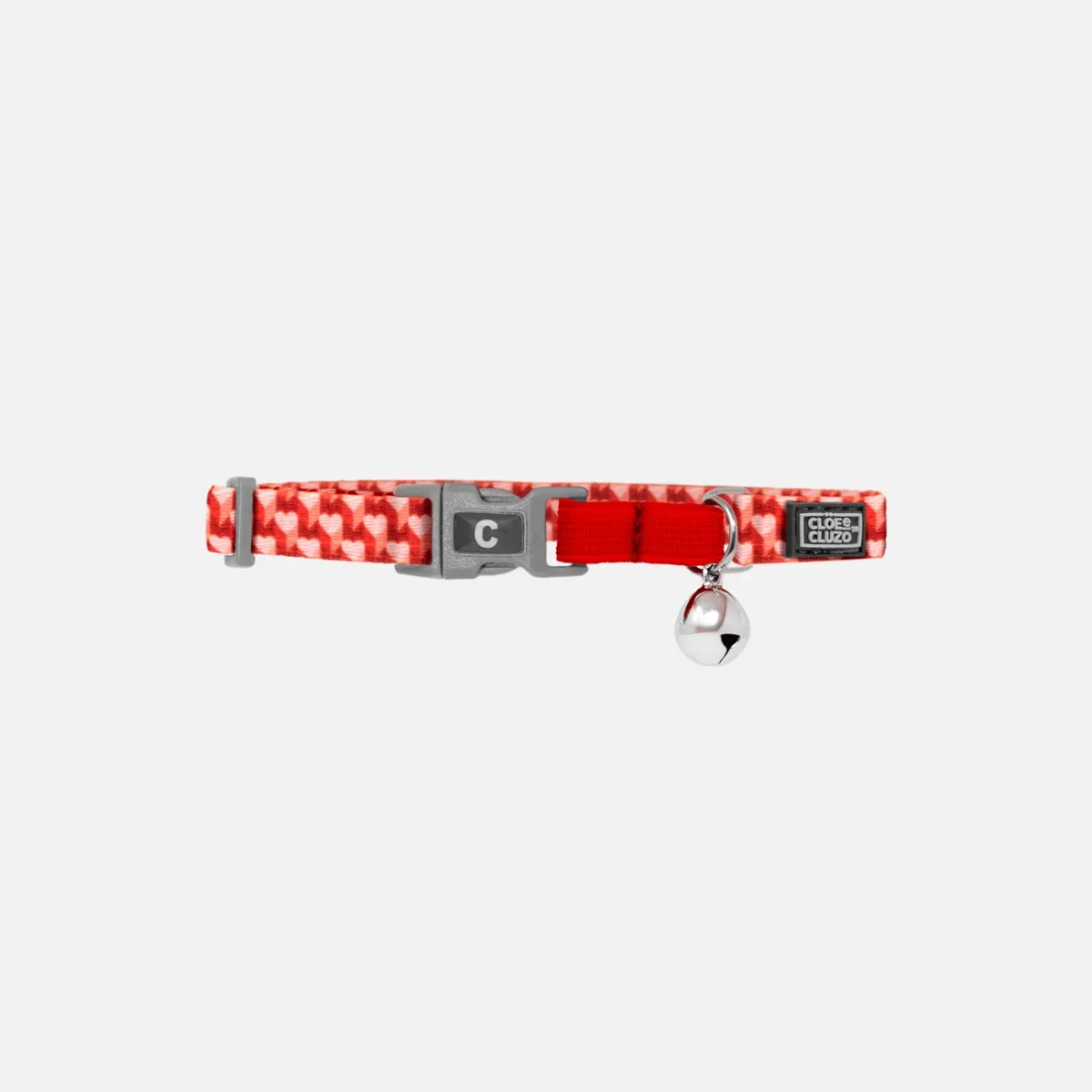 Collier pour chat, coeur rouge