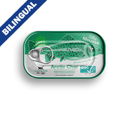 Open Farm® Garniture de style mousse à l’omble chevalier pour chats 3 oz
