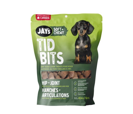 Jay's Tid Bits, Gâteries Pour Chien, Hanches & Articulations - 200 gr