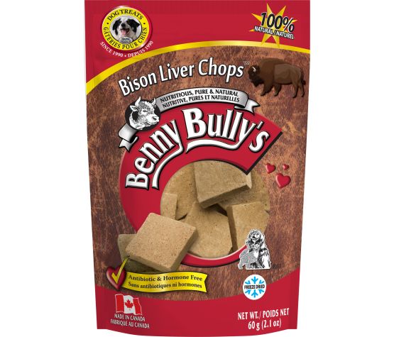 Benny Bully's Gâteries Pour Chien - Côtelettes De Foie De Bison 60g